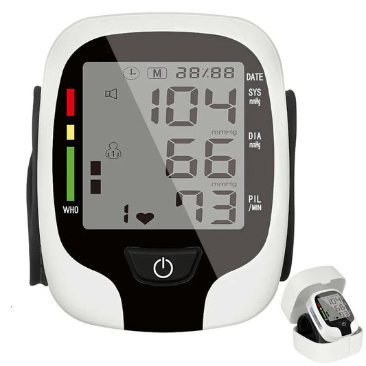 Blood Pressure Monitors -  Automatic Blood Pressure Machine Wrist BP Monitor Cuff with Heart Rate, Memory and Carrying Case