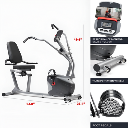 Smart Recumbent Bike – Full-Body Home Workout